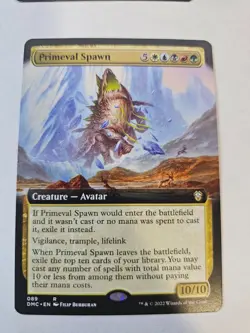 MTG Primeval Spawn Ext Art Dominaria United Commander - Image 1