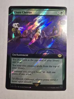 Elven Chorus (Extended Art) (Surge Foil) Universes Beyond Magic The Gathering - Image 1
