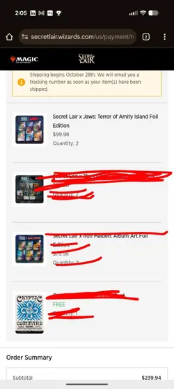 MTG Secret Lair PRESALE - Foil JAWS Terror of Amity Island Set Confirmed Order - Image 2
