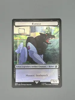 Powerstone Ravage Double-sided Token The Brothers' War Foil - Image 1