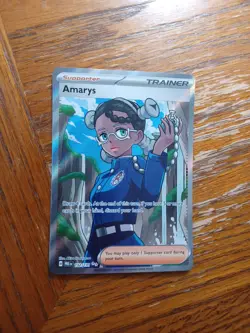 Pokemon TCG Amarys 132/131 Prismatic Evolutions Full Art Ultra Holo - Image 1