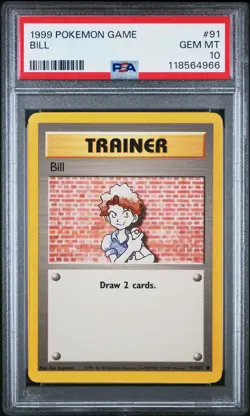 1999 Pokemon Game Bill #91 PSA 10 - Image 1