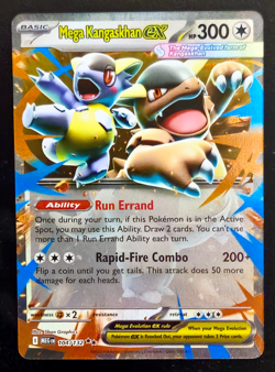 2025 Pokemon Mega Kangaskhan Ex 104/132 ME01: Mega Evolution Holo Double Rare - Image 2