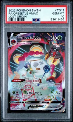 2022 Pokemon Lost Origin Orbeetle #tg13 VMAX Full Art Gallery PSA 10 Gem Mint - Image 1