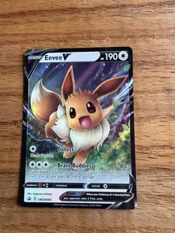 Eevee V 0113/15 Pokemon TCG Gem Horizons Pack Volume 2 Holo Rare NM - Image 1