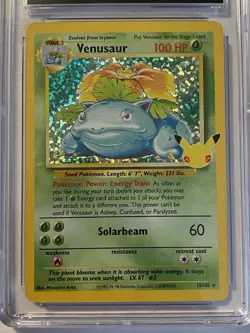 Pokemon Venusaur 15/102 Cgc 8.5 2021 Celebrations Base Set Holo Tcg Graded Slab - Image 4