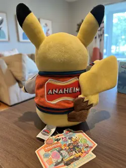 2025 Pokemon World Championships Pikachu Plushie Anaheim Worlds Exclusive Plush - Image 2