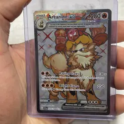 Pokemon TCG Arcanine ex Scarlet & Violet Base Set 224/198 Holo Ultra Rare NM/MT - Image 1