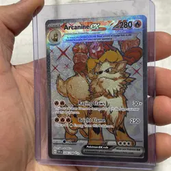 Pokemon TCG Arcanine ex Scarlet & Violet Base Set 224/198 Holo Ultra Rare NM/MT - Image 2