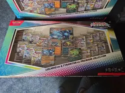 2X Pokemon Prismatic Evolutions Lucario&Tyranitar Premium Collection [LOT OF 2] - Image 2