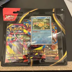 Pokemon TCG Mega Evolution Base Set 3-Pack Blister |Psyduck |BRAND NEW SEALED - Image 1