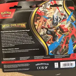 Pokemon TCG Mega Evolution Base Set 3-Pack Blister |Psyduck |BRAND NEW SEALED - Image 3