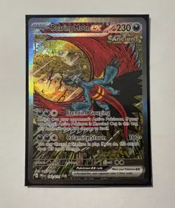 Roaring Moon EX 162/131 Pokemon Prismatic Evolutions SI Rare + umbreon glaceon + - Image 2