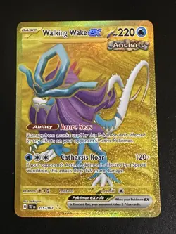 Walking Wake ex 215/162 Pokemon Temporal Forces Hyper Rare Gold NM - Image 3