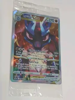 Pokemon Lucario VSTAR SWSH291 Black Star Promo Crown Zenith ETB Sealed - Image 2