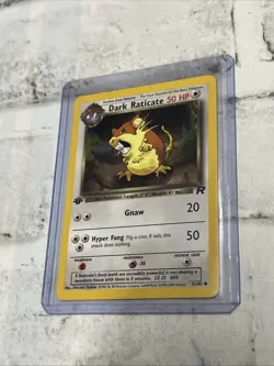 Pokemon TCG Team Rocket 1st Edition Dark Raticate 51/82 NM/MT Vintage Vtg Card - Image 1