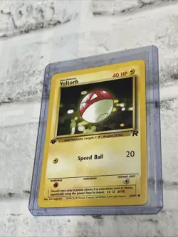 Voltorb 69/82 1st Edition Team Rocket Near Mint NM/MT Pokemon Card Vintage Vtg - Image 1