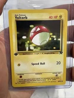 Voltorb 69/82 1st Edition Team Rocket Near Mint NM/MT Pokemon Card Vintage Vtg - Image 2