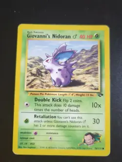 Giovanni’s Nidoran - Gym Challenge - 76/132 - Common - Pokemon Card - NM - Image 1