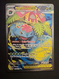 Mega Venusaur EX 155/132 Mega Evolution ENGLISH Pokemon Card - TCG - Image 1