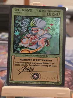 Le Chef Promo Contract Card, Cannabeast Tcg - Image 1