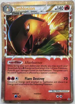 Typhlosion Prime HGSS09 Ultra Rare Black Star Promo 2010 Pokemon Card LP - Image 1