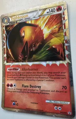 Typhlosion Prime HGSS09 Ultra Rare Black Star Promo 2010 Pokemon Card LP - Image 3