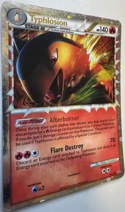 Typhlosion Prime HGSS09 Ultra Rare Black Star Promo 2010 Pokemon Card LP - Image 4