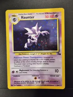 Haunter 6/62 Fossil Holo Rare Pokemon TCG Card WOTC 1999 NM - Image 1