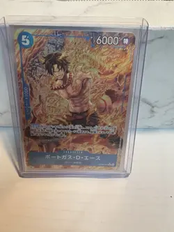 Portgas D. Ace (Alt Art) OP08-052 R Two Legends HOLO/Japanese ONE PIECE Card TCG - Image 1