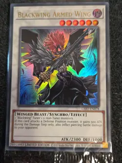 Yu-Gi-Oh Blackwing Armed Wing Lost Art Card LART-EN078 SEALED NM/M - Image 1