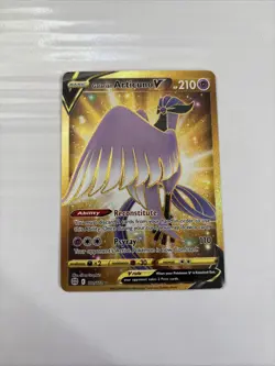 Pokemon TCG Galarian Articuno v 181/172 Brilliant Stars Gold Secret Rare Card - Image 1
