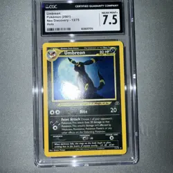 Pokemon TCG Umbreon Neo Discovery Holo Card 13/75 Unlimited Rare - Image 1
