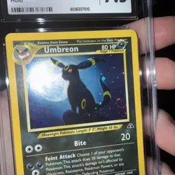 Pokemon TCG Umbreon Neo Discovery Holo Card 13/75 Unlimited Rare - Image 3