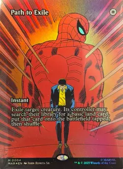Path to Exile - Borderless FOIL, Spiderman MTG, Mythic, #004 Magic - Image 2