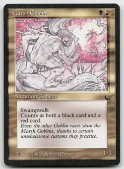 MTG Marsh Goblins C The Dark MP - Image 1