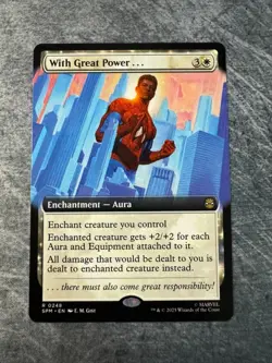 With Great Power... (Extended Art) Marvel's Spider-Man Regular NM - MTG - Image 1