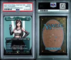 2025 MTG FINAL FANTASY CHARACTER BORDERLESS #0391 TIFA LOCKHART PSA 10 - Image 5