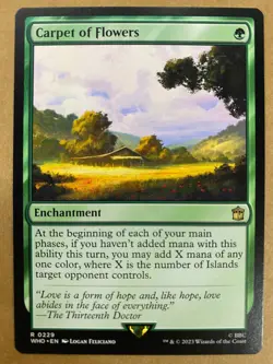 MTG 1x Carpet of Flowers 229 Universes Beyond: Dr. Who Magic the Gathering x1 NM - Image 1