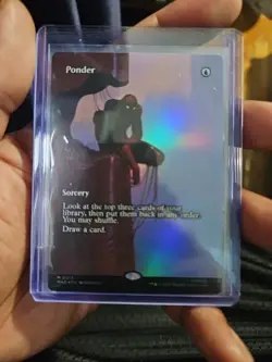 Ponder (Borderless) (Foil) 0013 (M) MTG Marvel's Spider-Man Eternal-Legal (MAR) - Image 1