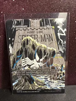 REANIMATE (BORDERLESS) Rare Marvel's Spider-man: Magic MTG 0020 Non-Foil - Image 1