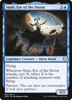 Siani, Eye of the Storm 95 CMR MTG Blue Djinn Monk Flying Uncommon Choe EN 2020 - Image 1