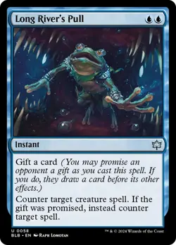 Long River's Pull #0058 MTG Bloomburrow BLB Uncommon Near Mint - Image 1