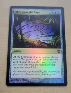Etherwrought Page FOIL Alara Reborn NM Artifact Magic the Gathering MTG - Image 1