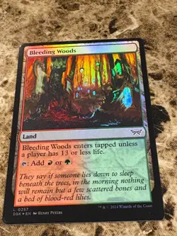 BLEEDING WOODS Magic MTG Duskmourn House of Horrors Foil - Image 1
