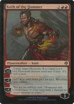 1 x MTG Koth of the Hammer - Foil Duel Decks: Venser vs. Koth - Mint/Near-Mint, - Image 1