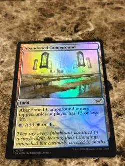 ABONDONED CAMPGROUND Magic MTG Duskmourn House of Horrors Foil - Image 1