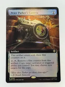 Peter Parker's Camera (Extended Art Foil) 0280 (R) MTG Marvel's Spider-Man (SPM) - Image 1