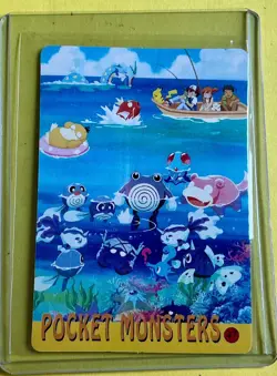 PIKACHU BLASTOISE Squirtle Pokemon Japanese Vending Prism Sticker NM Foil holo - Image 2