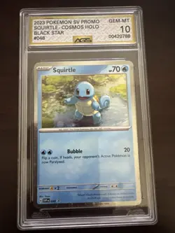 Pokemon SV Black Star Promo Squirtle 048 AGS Legendary 10 Cosmos Holo 2023 - Image 1